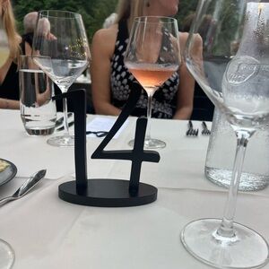 Table Markers for Wedding! Black Painted Wood.